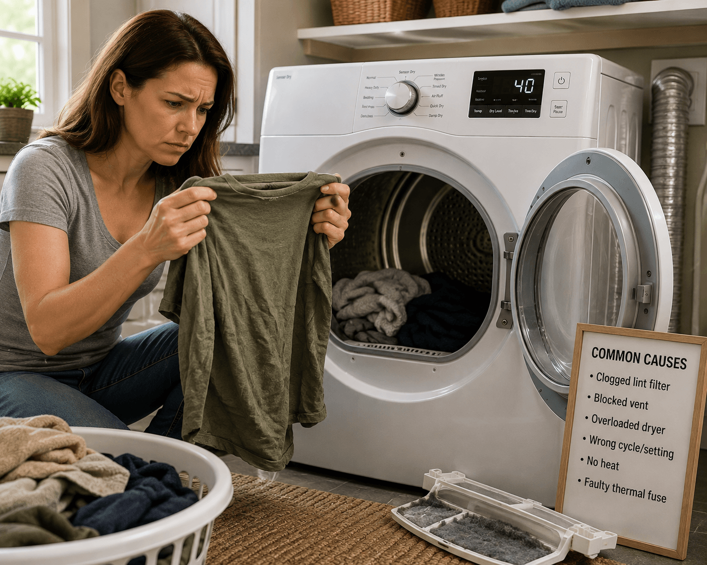 Why Is My Dryer Not Drying Clothes?
